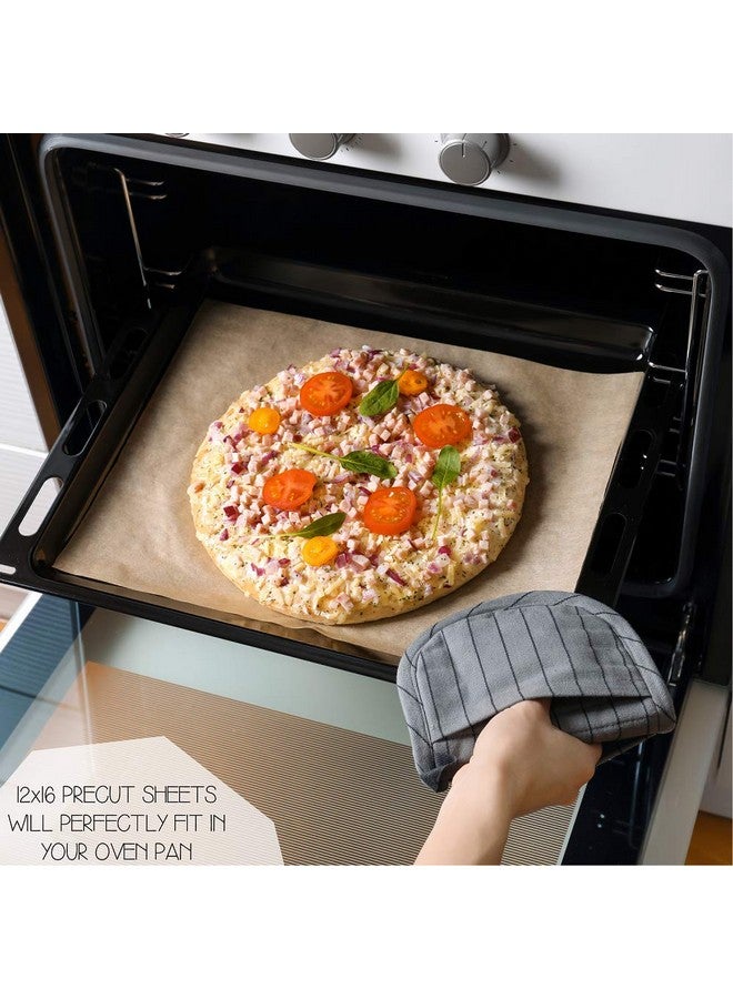 Comfylife 120 x Parchment Paper Sheets - No Curl, No Tear, No Burn Baking Paper (16 x 12 inch) - No Chemical Unbleached - Cookie Paper Precut Baking Sheets For Baking - Image 2