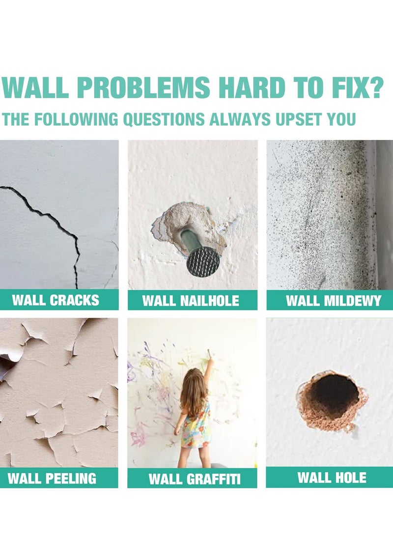 Zikra Drywall Repair Kit Wall Mending Agent Large Hole Drywall Patch Easy to Fill Holes in Home Wall and Quick Repair Crack Plaster Wall Repair - Image 4