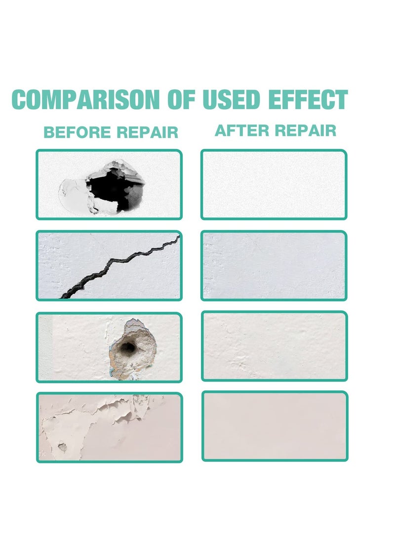 Zikra Drywall Repair Kit Wall Mending Agent Large Hole Drywall Patch Easy to Fill Holes in Home Wall and Quick Repair Crack Plaster Wall Repair - Image 3
