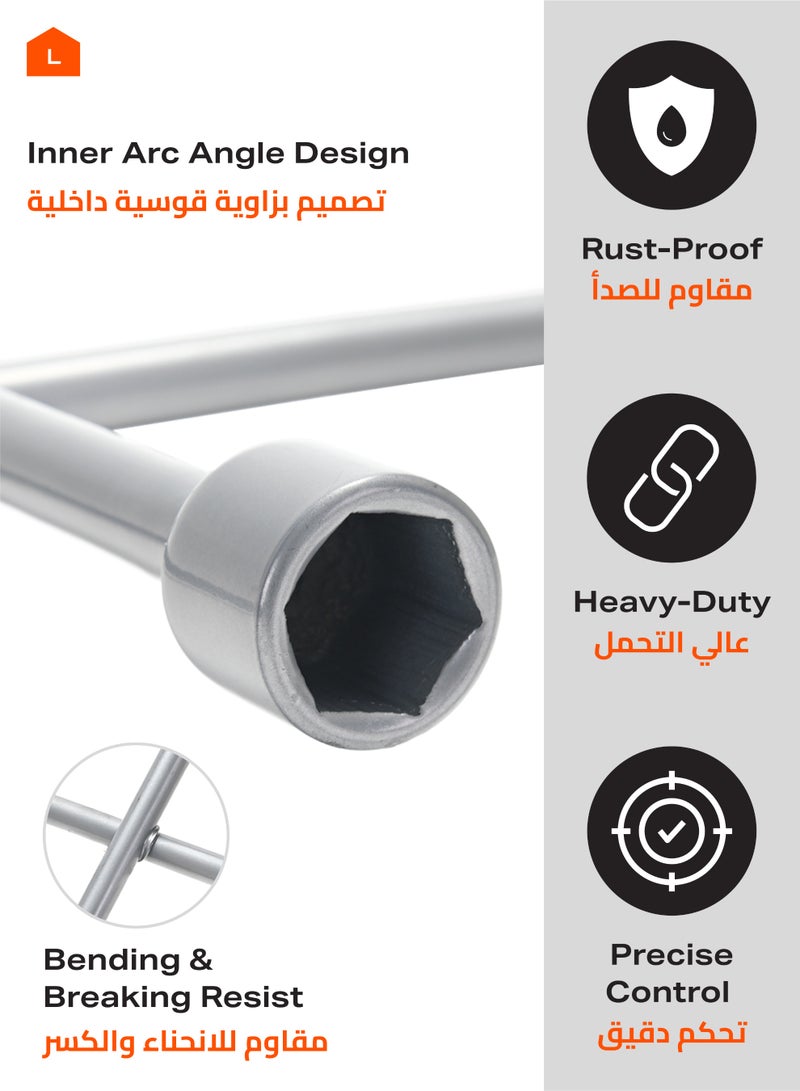 LAWAZIM Cross Wrench - 17-19-21-23mm - Image 3