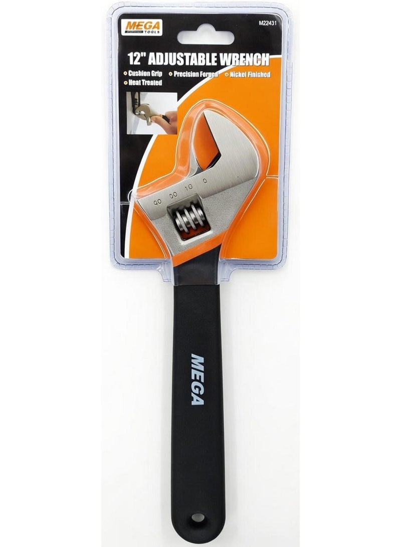 Mega Tools Adjustable Wrench Black 12 Inch - Image 1