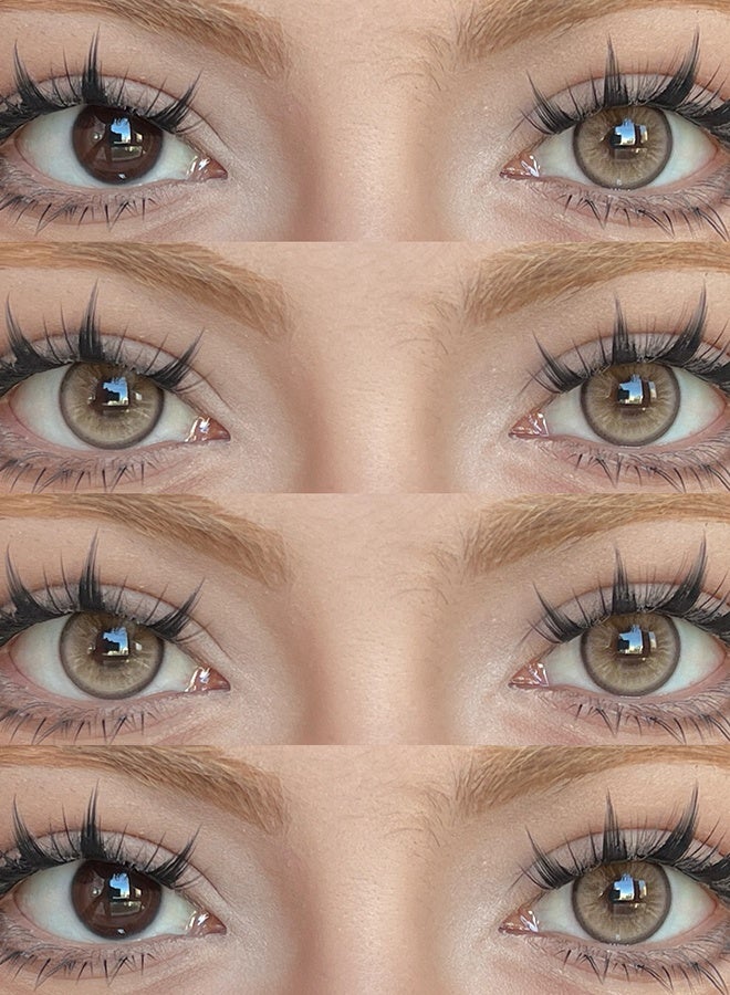 عيون غامضة عدسات لاصقة ملونة من Mystic Eyes بلون توالايت براون لمدة ستة أشهر 14.00 مم بدرجة بنية طبيعية - Image 3