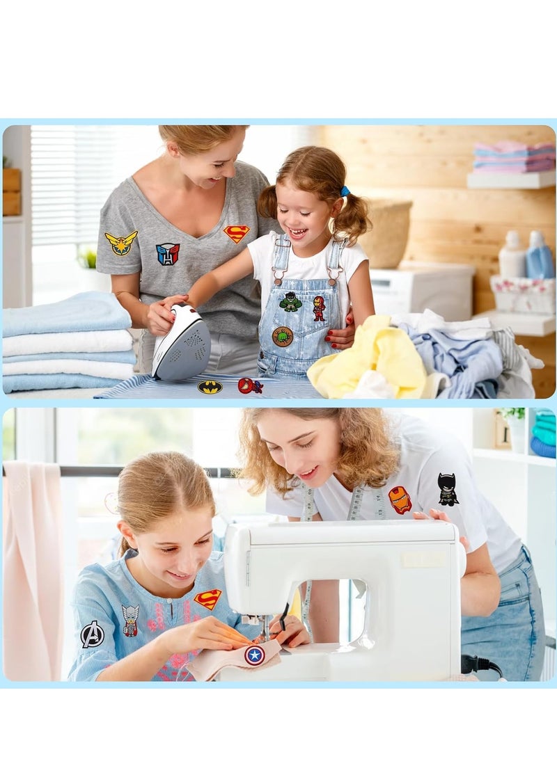 KASTWAVE Iron on Patches, 20 Pcs Iron on Patches Cartoon Anime Patches Embroidered Applique Kit, Patch Iron-on or Sew-on Applique for Kids DIY Crafts, Patches for Kids Adult Clothes Decoration - Image 5