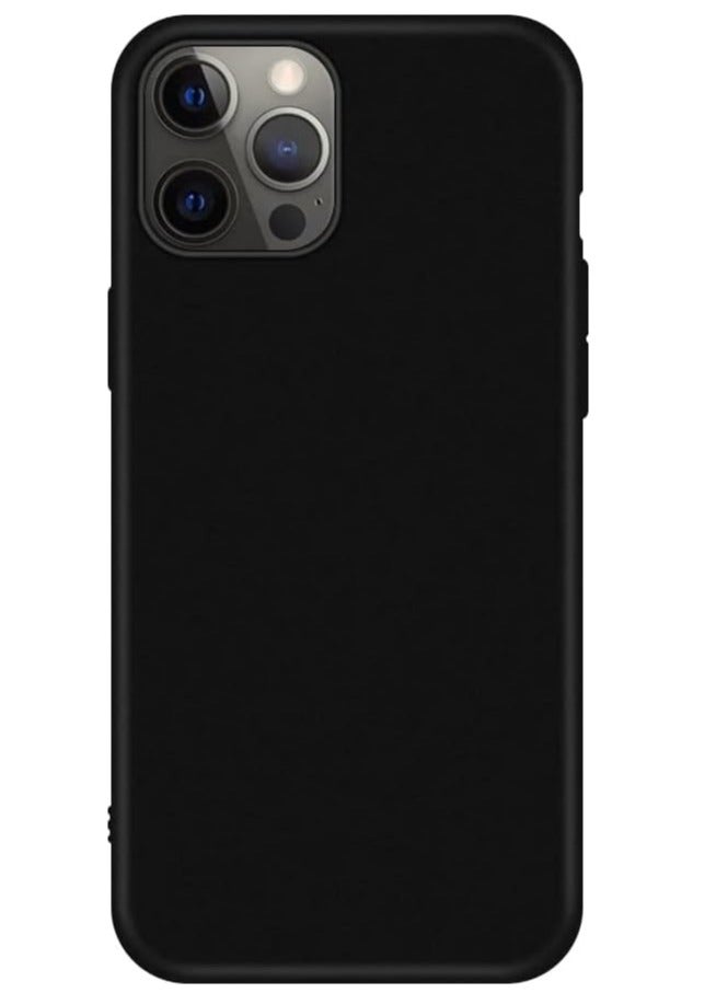ELTRAZONE iPhone 14 Pro Max Case Cover Black Slim Fit for Soft TPU Back Cover Flexible Silicone Cover Matte Black for iPhone 14 Pro Max - Image 1