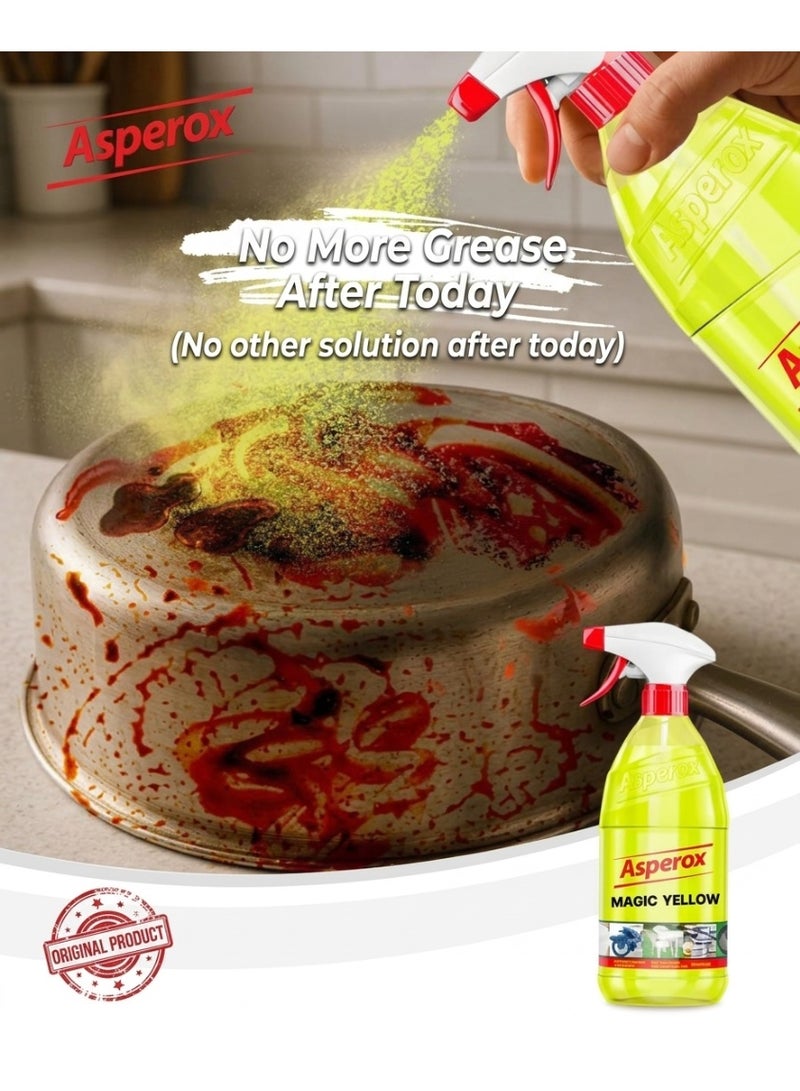 Asperox Grease Cleaner Spray For Surfaces Magic Yellow 1000 ML - Image 5