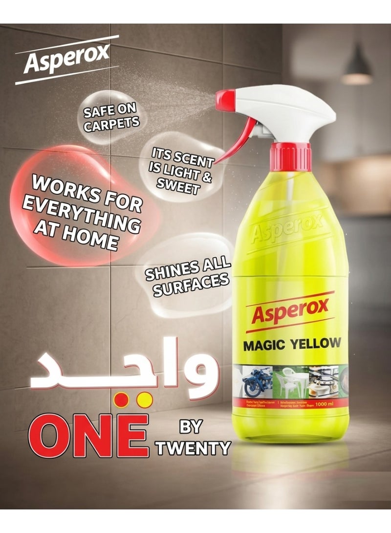 Asperox Grease Cleaner Spray For Surfaces Magic Yellow 1000 ML - Image 4