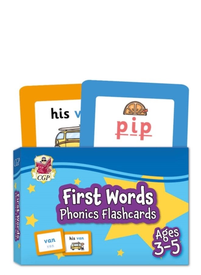 First Words Phonics Flashcards for Ages 3 5 - Hardback