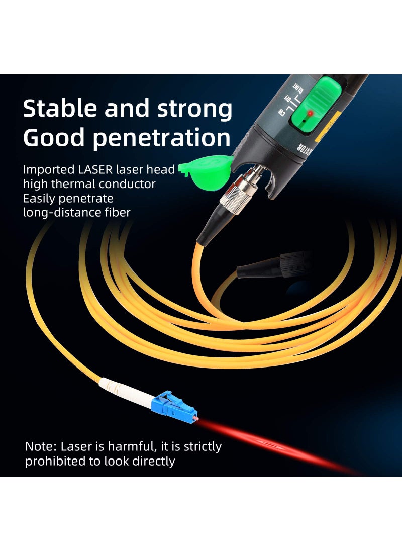CRUISER Aluminium Alloy 20km Visual Fault Locator Fiber Optic Cable Tester/VFL for FC,SC,ST & LC Adapter  - Image 5