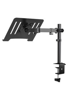 XiuWoo Laptop Monitor Mount Stand Notebook Desk Mount Adjustable Vesa 75/100 Max Load 8KG Compatible With 13-17" Laptop with Clamp and Grommet Mounting base  - Image 1