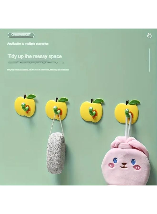 خطافات التفاح الخضراء بدون حفر متينة ولا تترك أثرًا للمطبخ والحمام والأكشاك الخارجية - Image 3