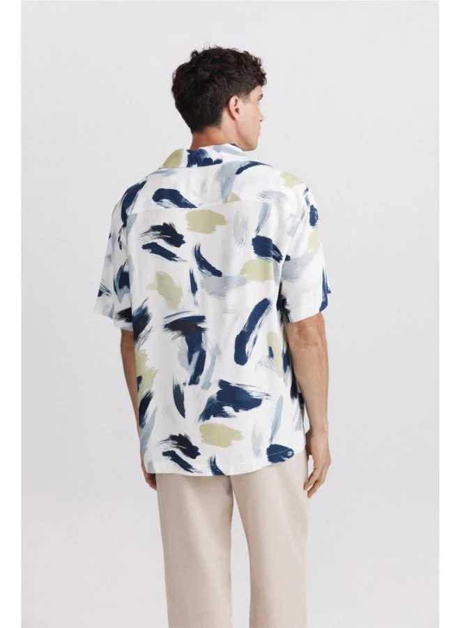 Springfield  Printed bowling shirt for Men | Best Price UAE