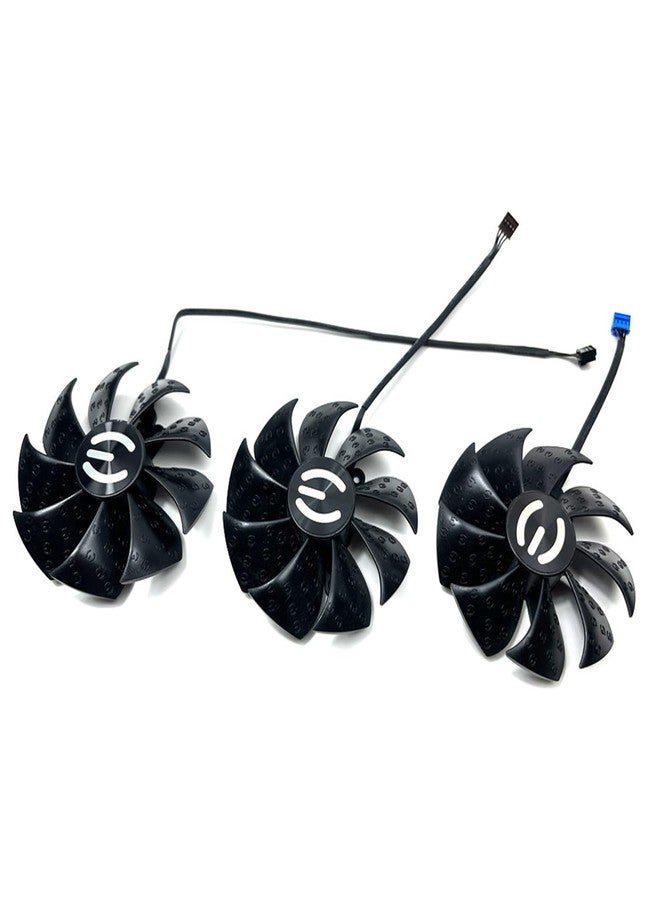 مروحة بديلة لبطاقة الرسومات LTANDBR 87MM PLD09220S12H RTX3080 RTX3070 من EVGA GeForce RTX 3070 3080 TI 3090 FTW3 (أسود، 3 مراوح)، BR008 - Image 2