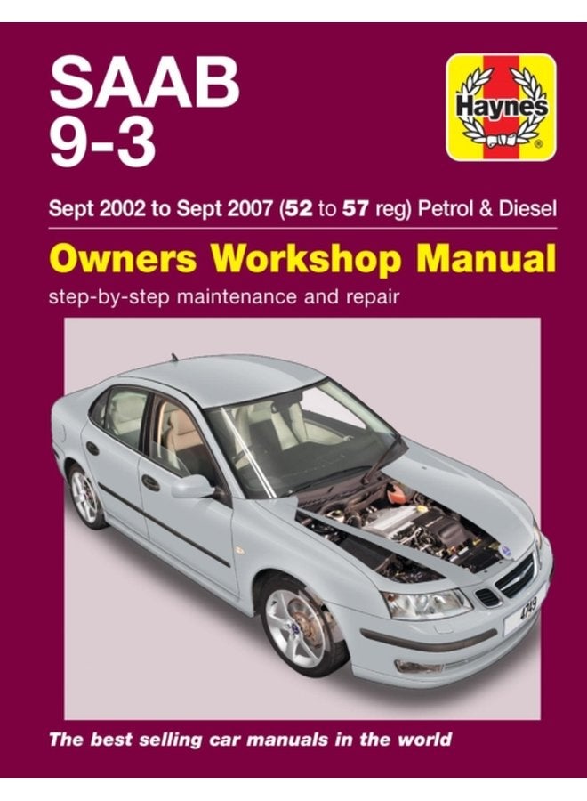 Saab 9 3 Petrol Diesel Sept 02 Sept 07 Haynes Repair Manual 45109 - Paperback