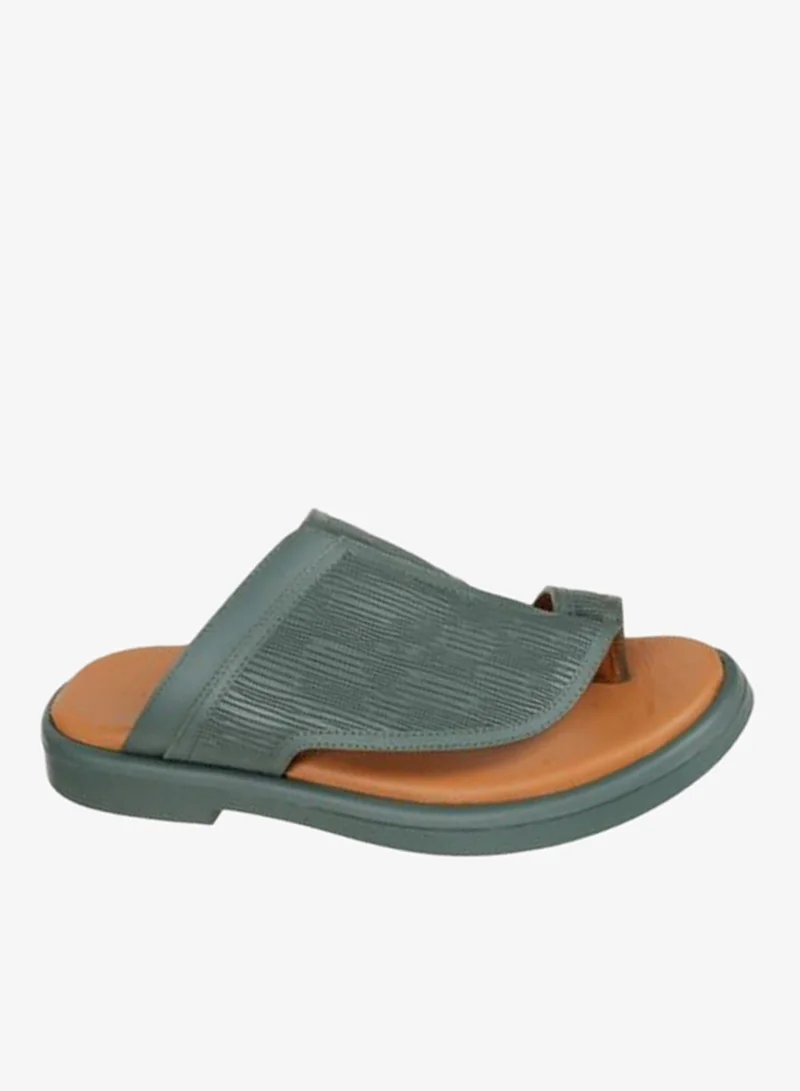 barjeel uno Green 008-3862 Barjeel Uno Mens Finger Grip Casual Sandals BOM1-04 Green for Men | Best Price UAE