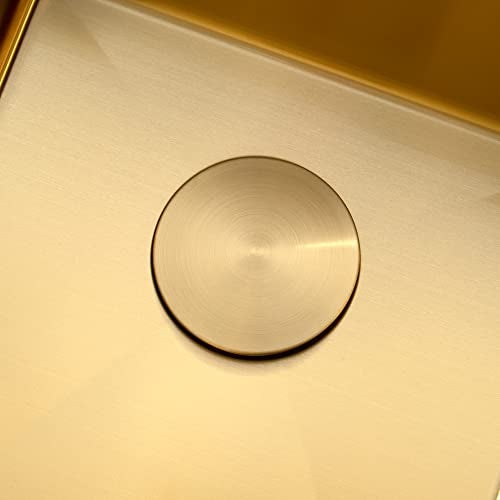 Lonsince Kitchen Sink Drain Assembly,Gold Sink Strainer Opening 3 1/2",Gold Kitchen Sink Drain with Removable Basket - Image 5