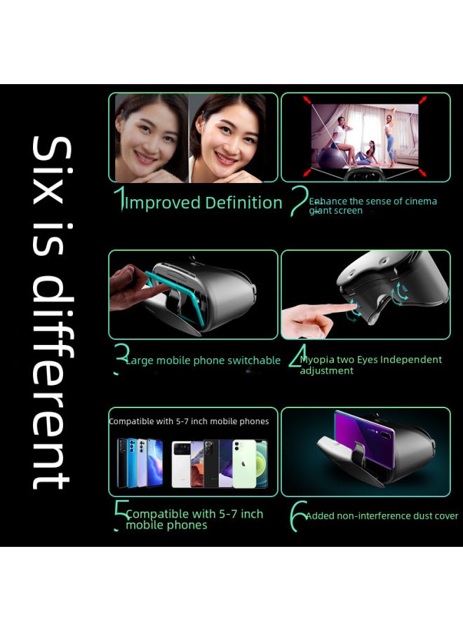 Vrgpro X7 Mobile Phone Dedicated Blu-ray Version Glasses Virtual Reality Helmet 3d Magic Mirror - Image 3