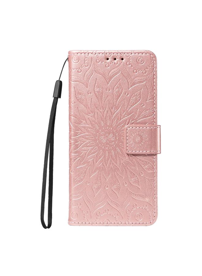 إيروريكس جراب لهاتف Samsung Galaxy A06 5G / 4G، جراب هاتف جلدي قلاب بنقشة عباد الشمس - Image 2