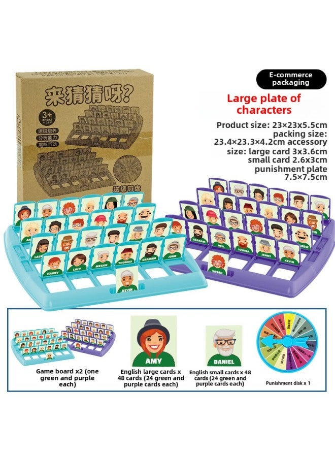 Guess Who I Am Board Game Toy Card Headband Logical Reasoning Thinking Puzzle Kidsren's Family Interactive Game