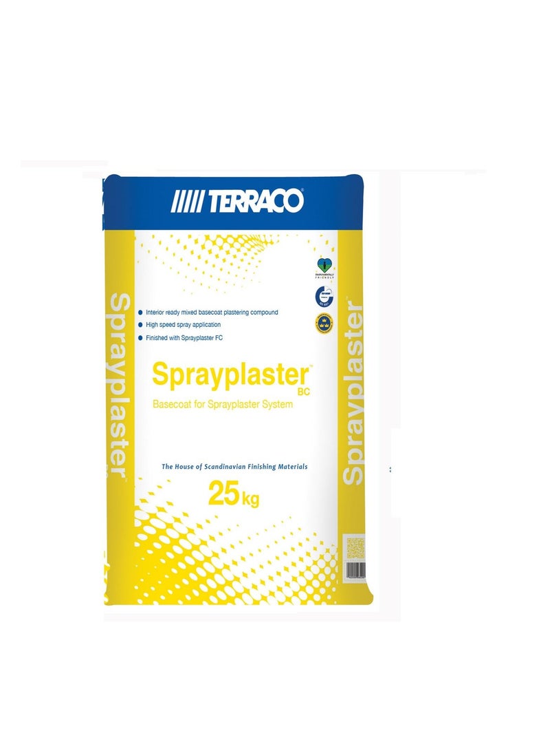 Terraco Spray Plaster Basecoat Bc-25 Kg 