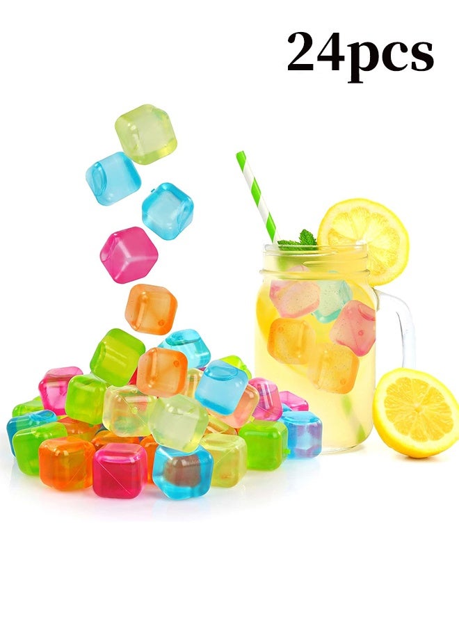 واي جيه علبة من 24 مكعب ثلج متعدد الألوان - Image 1