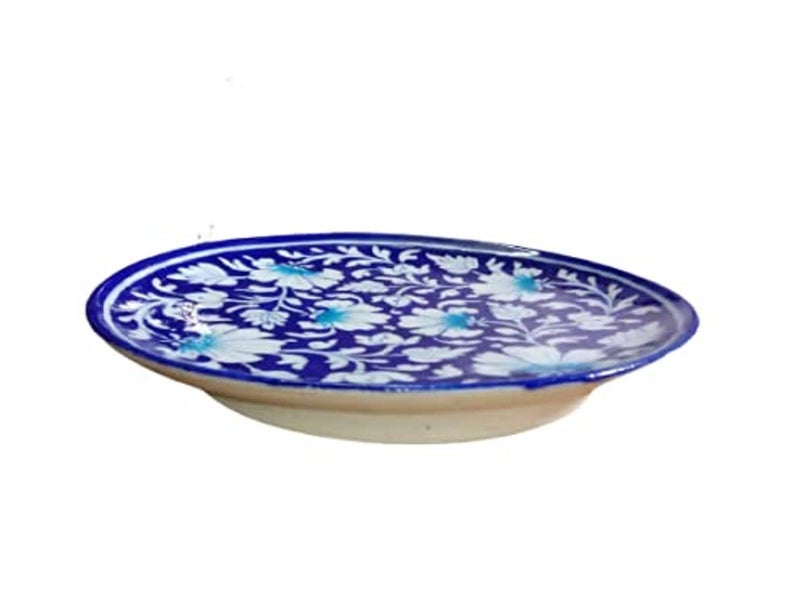 CRAFT PARK Jaipur Blue Pottery Home Decor Wall HangingTable Decor Handmade PlateServing Plate 25 cm x 25 cm x 3 cmCFPP20 - Image 3