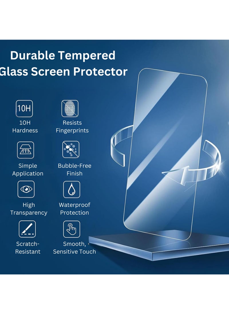 SARAOONT - Samsung Galaxy A15 5G 1 Piece Carbon Fiber Skin Wrap and 2 Piece 10H Screen Protectors - Image 1
