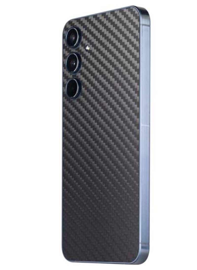 SARAOONT - Samsung Galaxy A15 5G 1 Piece Carbon Fiber Skin Wrap and 2 Piece 10H Screen Protectors - Image 1