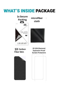 Samsung Galaxy A15 5G 1 Piece Carbon Fiber Skin Wrap and 2 Piece 10H Screen Protectors - pzsku/Z0A66727F12C58C1DD111Z/45/_/1738174495/ef32d486-ff2f-4b7a-a0a2-28444c4b58e0