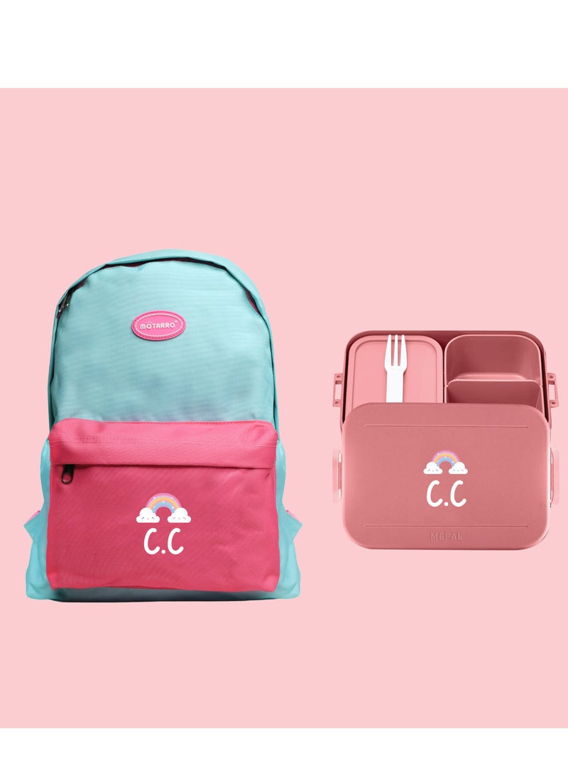 Share the Love Small Back To School Bundle - Personalised Lunch Box With Personalised Backpack for kids - Image 3