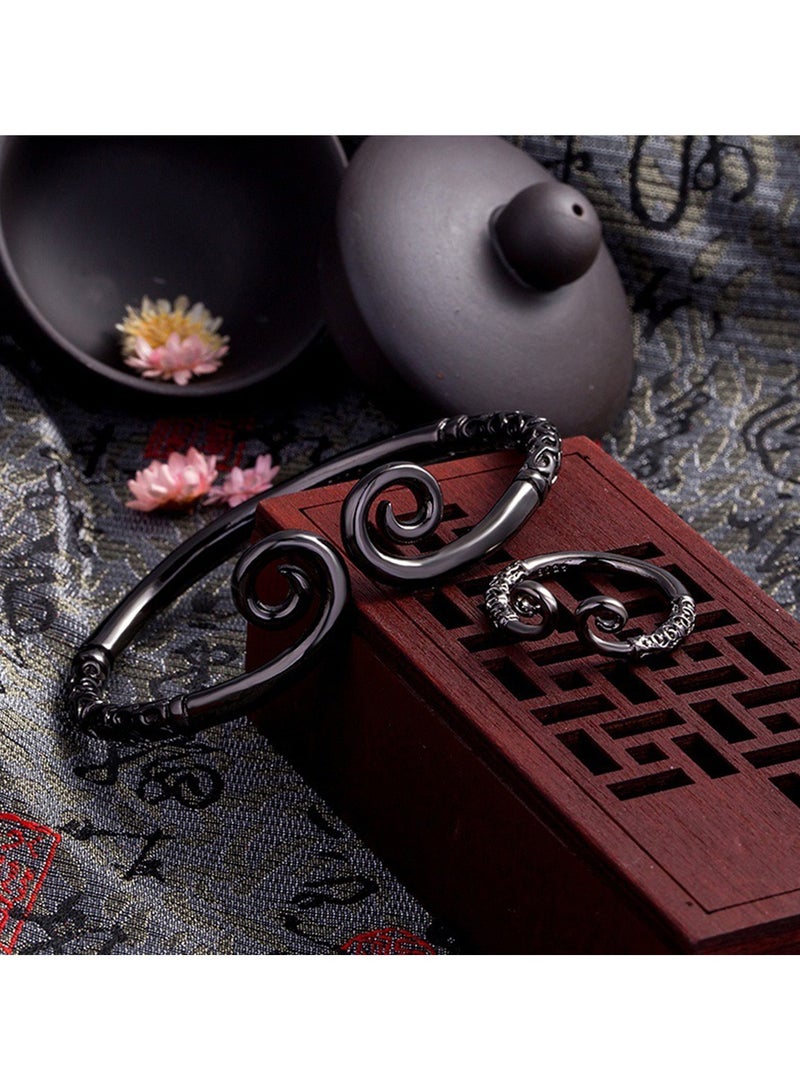 Hanghaijia Unisex Vintage Monkey King Wukong Buddhist Tightening Spell true love forever Bracelet  - Image 1