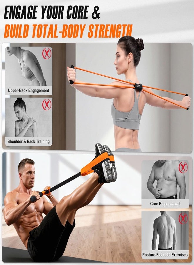 NTIUYOT Upgraded Durable Pedal Resistance Band with Handle and Figure 8 Resistance Band Set, Stretch Bands for Exercise, Full Body Workout Equipment for Core Abs Waist Arms Back Stretching Training - Image 4