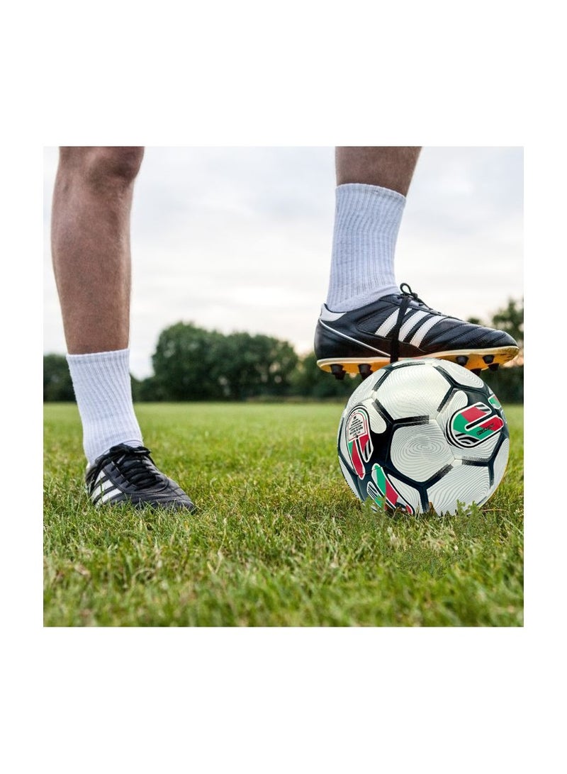 سبال كرة القدم كرة القدم للمباريات كأس العالم أفضل كرة مقاومة للماء للاستخدام في الأماكن المغلقة/الخارجية للتدريب الاحترافي ومطابقة الرجال والنساء والشباب والكبار - Image 2