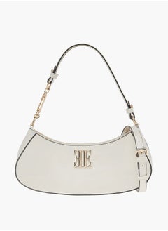 ELLE Womens Solid Shoulder Bag With Zip Closure And Adjustable Strap  - Image 1