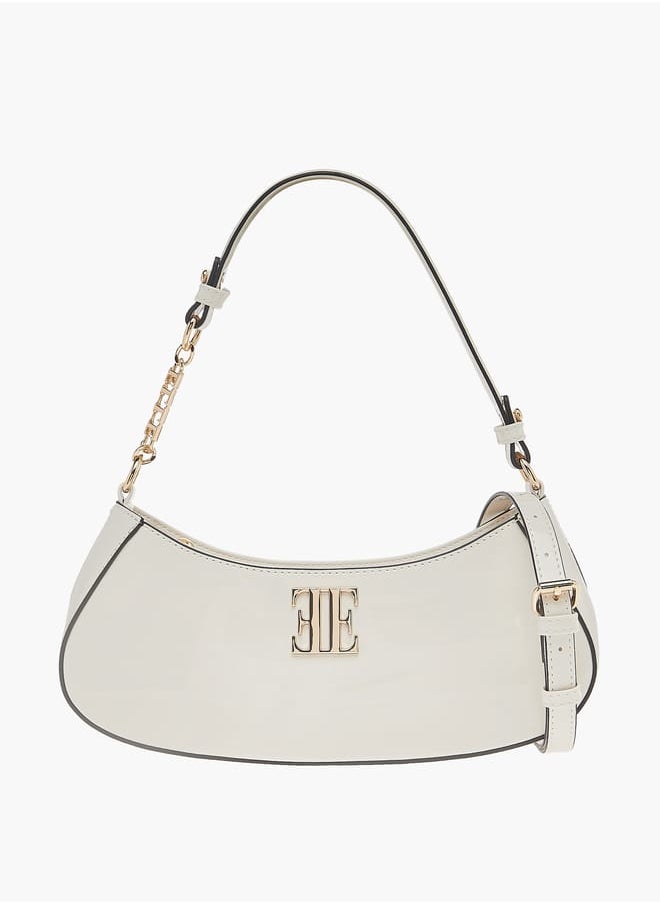 ELLE - Womens Solid Shoulder Bag With Zip Closure And Adjustable Strap - Image 1