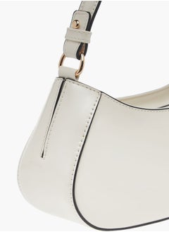 ELLE Womens Solid Shoulder Bag With Zip Closure And Adjustable Strap  - Image 5