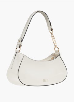 ELLE Womens Solid Shoulder Bag With Zip Closure And Adjustable Strap  - Image 3
