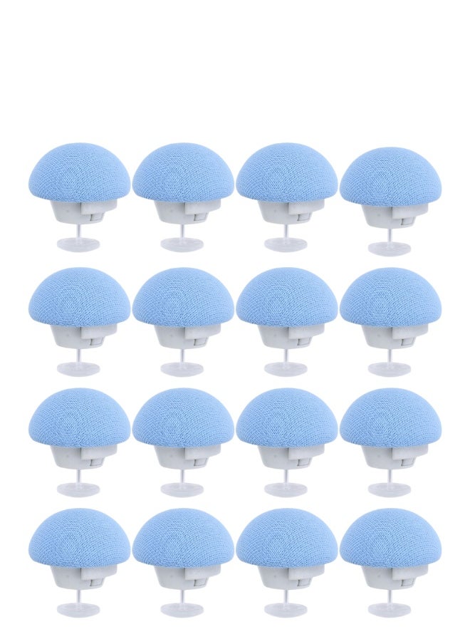 Generic 16 Pcs Mushroom Duvet Clips, Non-Slip Duvet Cover Clips to Keep Duvet in Place, Comforter Quilt Holder Fixator with One-Key Unlock for Blanket Bed Sheet Curtain Socks Mattress Covers (Blue)  - Image 1