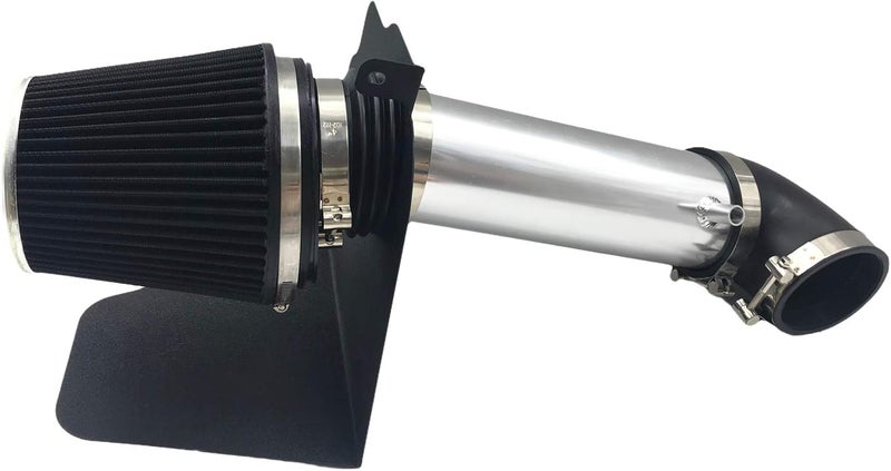 MOOSUN Intake Pipe Perfit Formance Cold Air Intake Kit with Filter 2005-2010 Fit for Dodge/Chrysler (Challenger, Charger, 300) 5.7L 6.1L V8 (Silver Tube & Black Filter) - Image 1