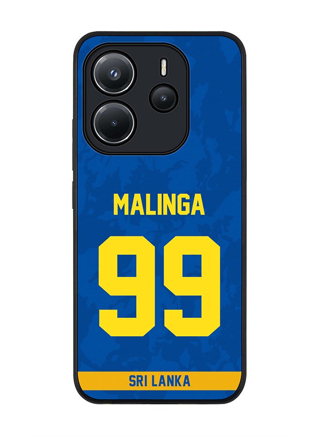 Stylizedd For Xiaomi Redmi Note 14 4G 4G Case,Slim fit Camera Protection, Shockproof Thin Phone cover  - Sri lanka Lasith Malinga, Jersey No 99 - Image 1