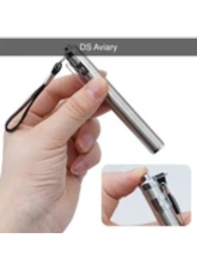 جهاز فحص البيض LED الاحترافي، كاشف أجنة الدواجن عالي الدقة، أداة اختبار إضاءة باردة محمولة (فضي) - Image 5