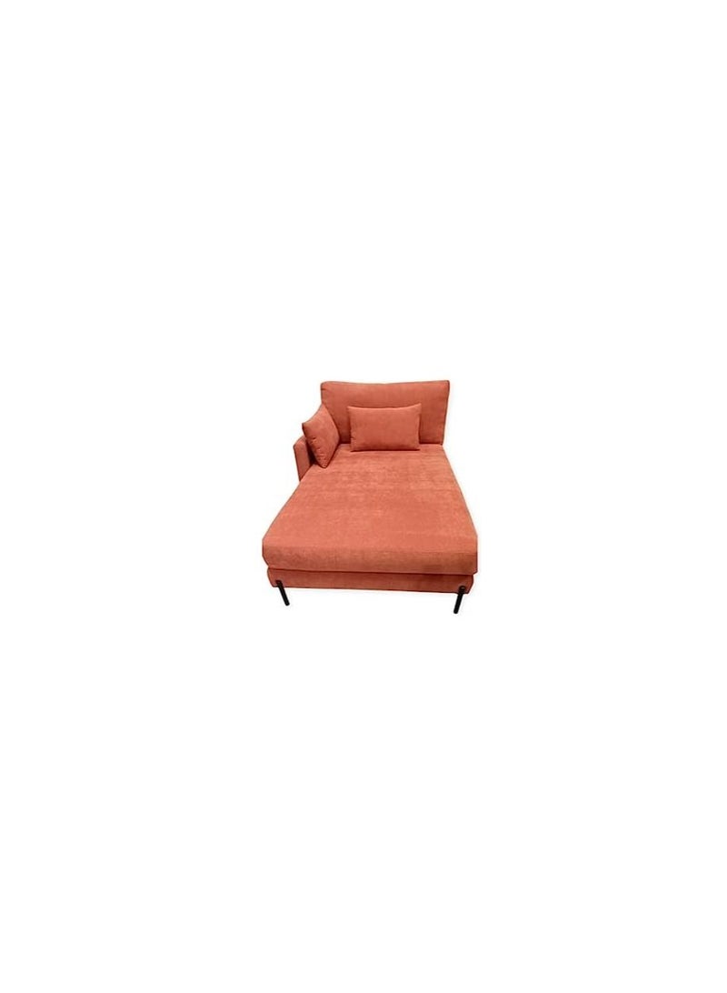 R2R FURNITURE Special Lounge Delight In Orange Velvet