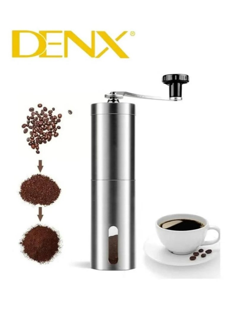 Denx Easy-To-Use Stainless Steel Manual Coffee Grinder With A Capacity Of 40 G - Image 1