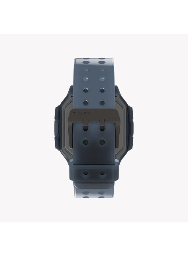 TIMEX Digital Command Urban TW2U56500  Men's Blue Silicone & Resin 47mm Watch - Image 3