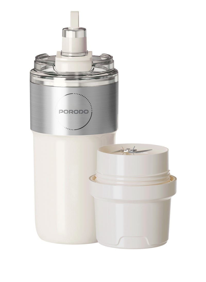 porodo Vacuum-insulated stainless blender cup / High-Speed Motor /Powerful Ice Crusher / Type-C port -White - Image 1