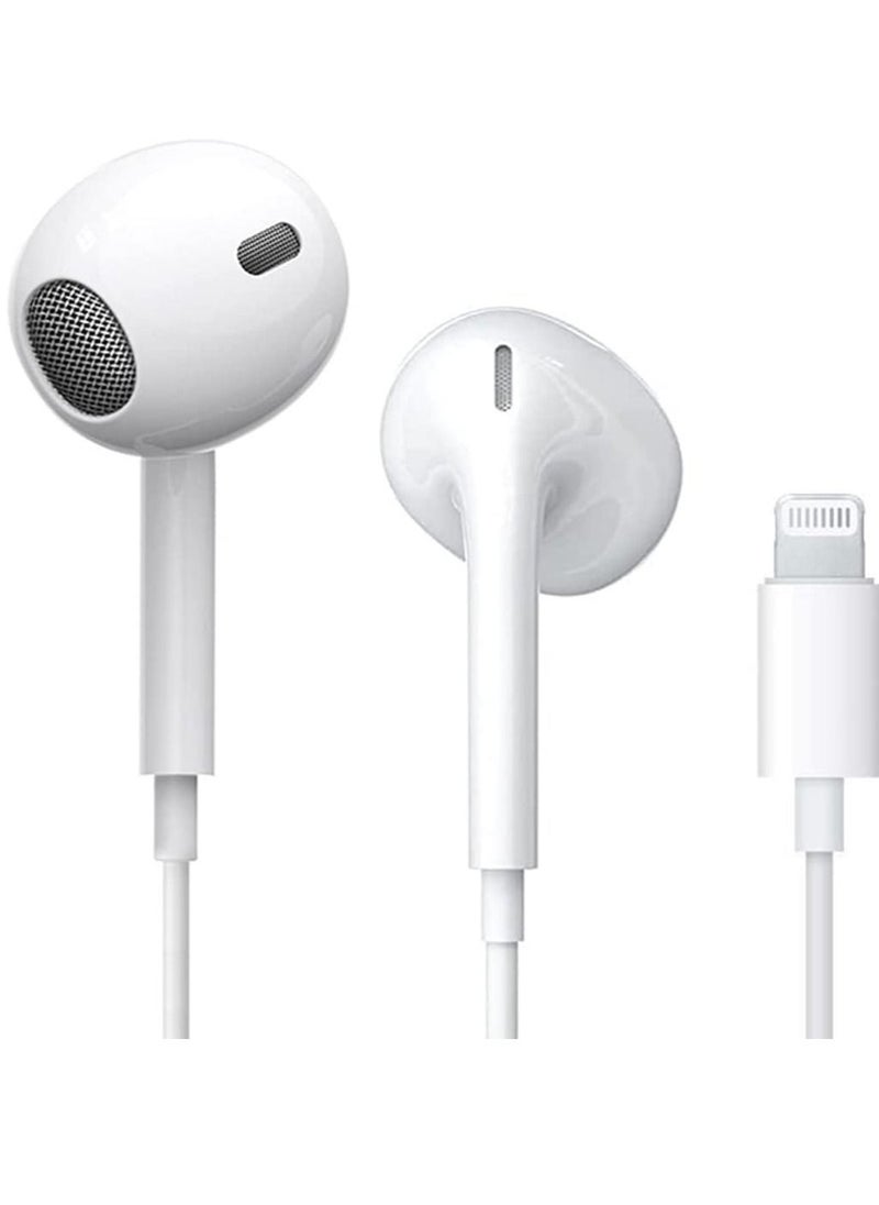 Generic Lightning Headphone Wired for iPhone 14[Apple MFi Certified] Built-in Microphone & Volume Control, in-Ear Stereo Headset Compatible with iPhone 13 Mini/SE/13 Pro/14Pro Max/11/X/8 7-All iOS System  - Image 1