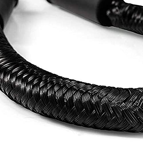 DockMoor Bungee Dock Rope with Stainless Steel Clip for Mooring The Boat 4 Feet Black Pack of 2 - Image 4