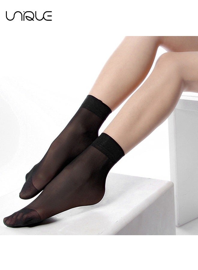 يونيك 20 زوجا من الجوارب النسائية العالية الجوارب المضادة للخطاف غير المرئية الممتصة للعرق القابلة للتنفس - Image 5