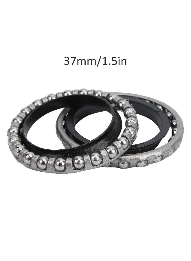 Dilwe محمل كروي للتوجيه، فولاذي 37 مم / 1.5 بوصة محمل كروي لتوجيه سكوتر كهربائي مع غسالة - Image 1