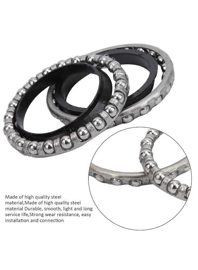 Dilwe محمل كروي للتوجيه، فولاذي 37 مم / 1.5 بوصة محمل كروي لتوجيه سكوتر كهربائي مع غسالة - Image 4