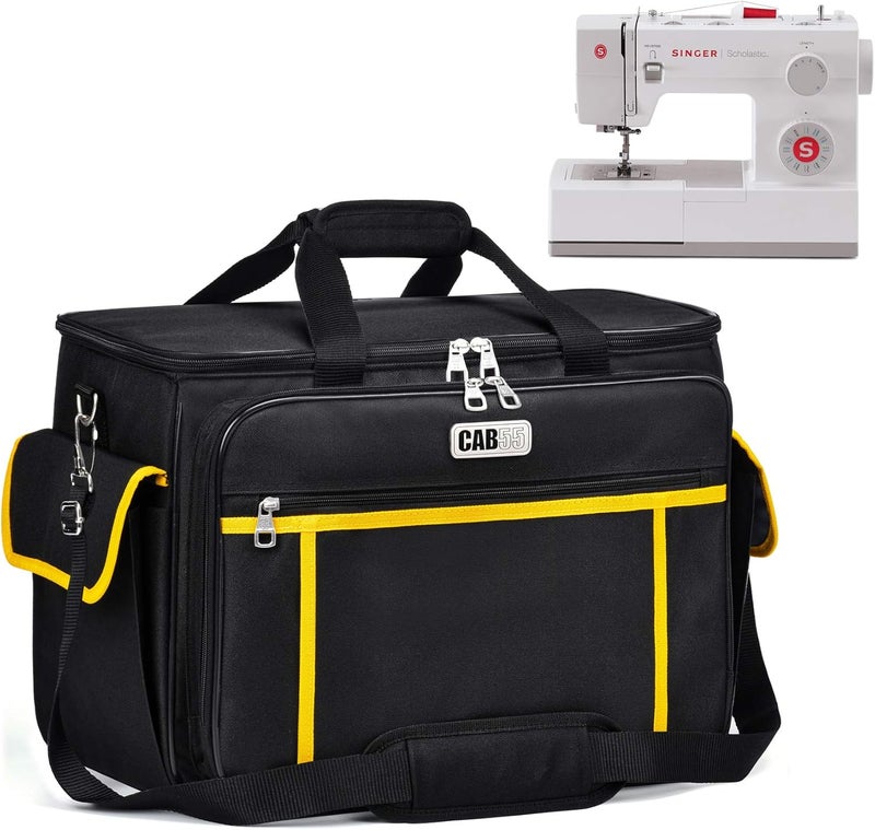 CAB55 Sewing Machine Case, Sewing Machine Carrying Bag with Removable Padding Pad, Tote Bag for Sewing Machine and Extra Sewing Accessories - Image 1